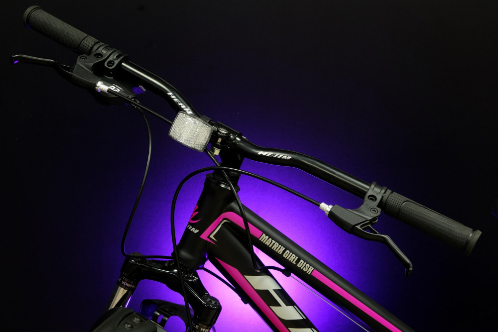 HEAM MATRIX 26 GIRL DISK Матовый Чёрный/Розовый рама 17 (на рост 155-173)