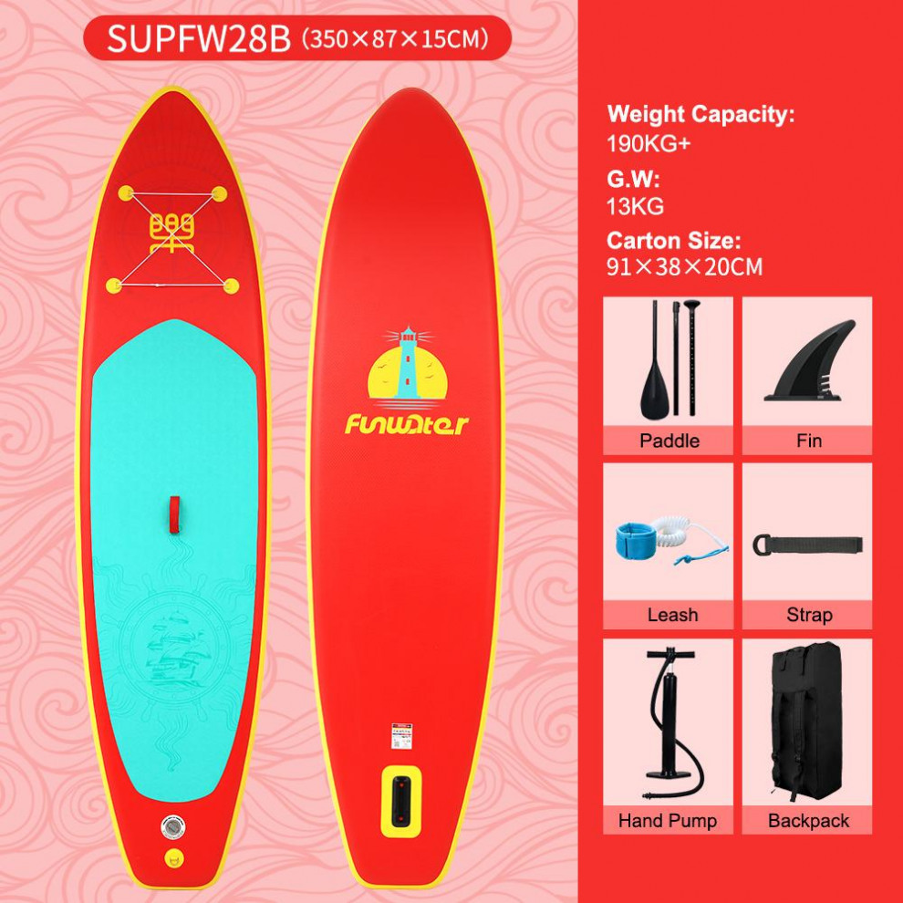 Сапборд SUPFW28B (350*87*15) красный, код 78911