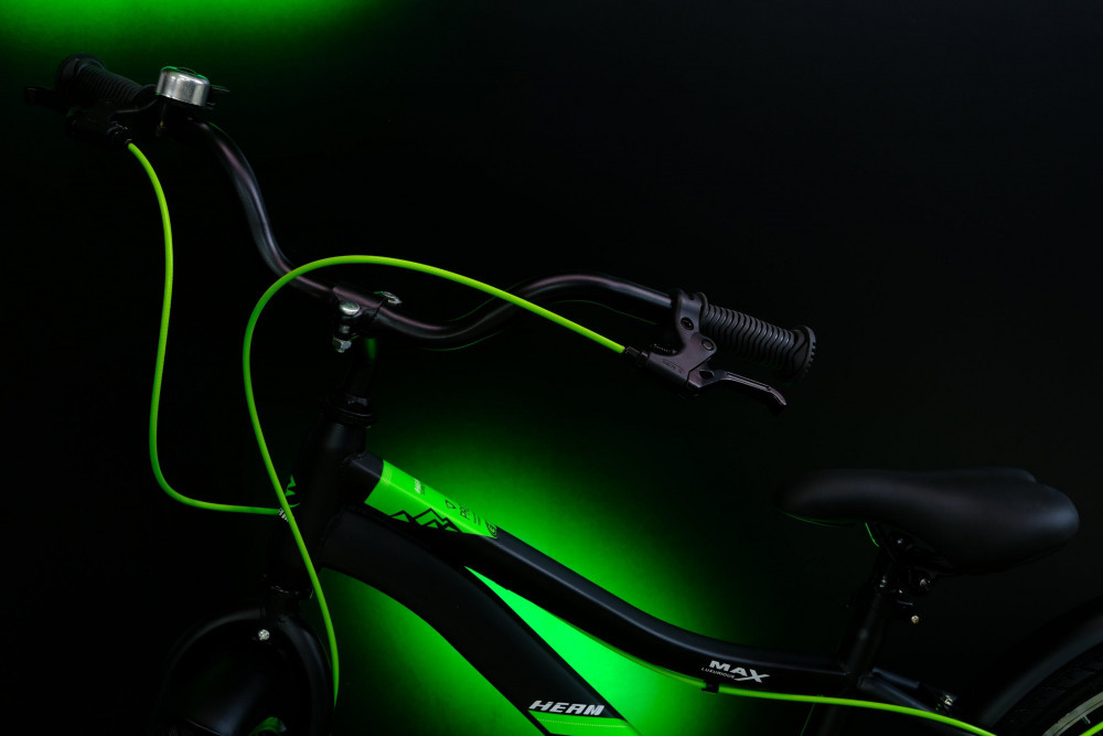 HEAM 20 FATBOY Disk Матовый Чёрный/Зелёный